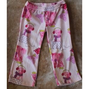 Gap Kids sleep pants Girl's size 4 Pink flame resistant Dogs